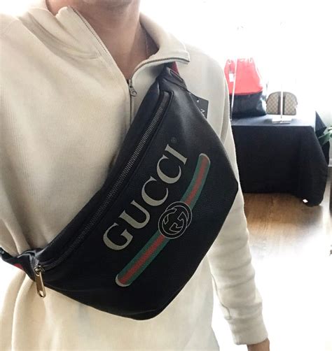 gucci men's fanny pack|gucci belt bag men's sale.